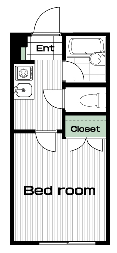 南大沢駅の賃貸 36,000円 間取り図