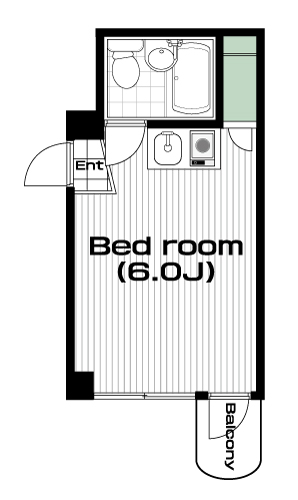 護国寺駅の賃貸 53,000円 間取り図