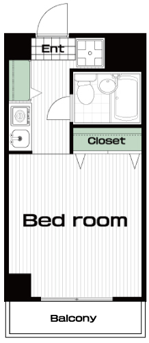 国分寺駅の賃貸 45,000円 間取り図