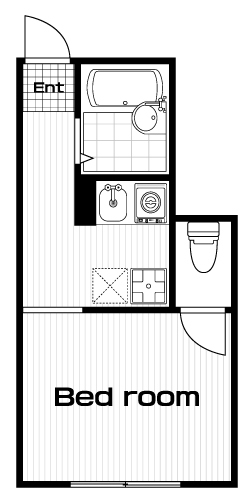 一橋学園駅の賃貸 57,000円 間取り図