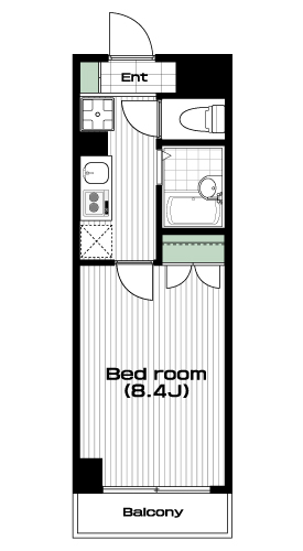 東長崎駅の賃貸 71,000円 間取り図