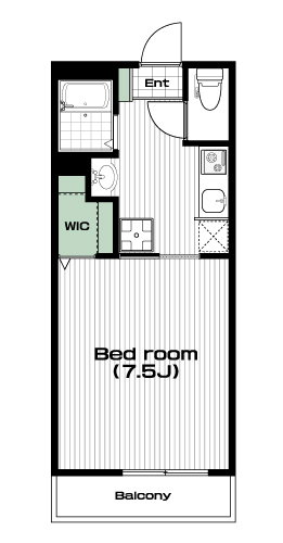 南与野駅の賃貸 57,000円 間取り図