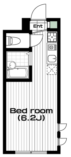 上北沢駅の賃貸 74,000円 間取り図