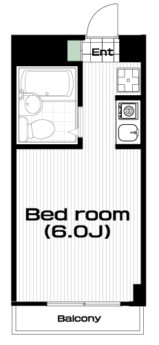 国分寺駅の賃貸 54,000円 間取り図