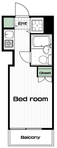 明大前駅の賃貸 60,000円 間取り図