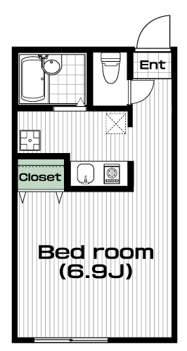 武蔵小金井駅の賃貸 71,000円 間取り図