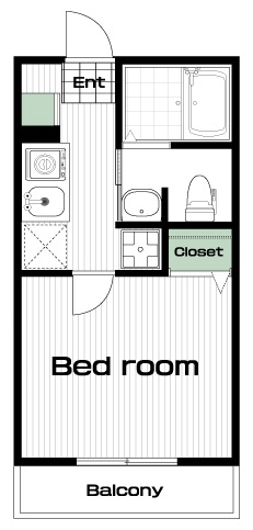 大塚・帝京大学駅の賃貸 60,000円 間取り図