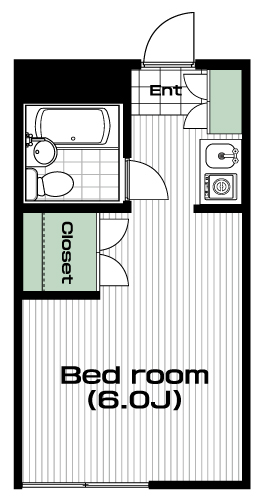 溝の口駅の賃貸 50,000円 間取り図