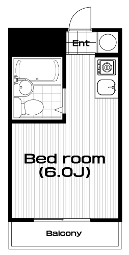 京王多摩センター駅の賃貸 37,000円 間取り図