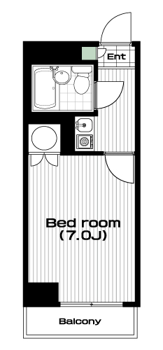 白山駅の賃貸 75,000円 間取り図