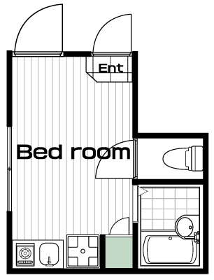 蒲田駅の賃貸 64,000円 間取り図