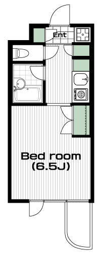 調布駅の賃貸 56,000円 間取り図
