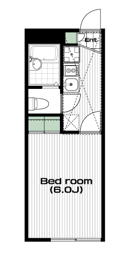 南与野駅の賃貸 49,000円 間取り図