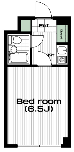 三軒茶屋駅の賃貸 62,000円 間取り図