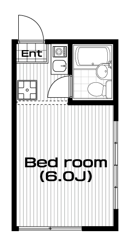 板橋本町駅の賃貸 40,000円 間取り図