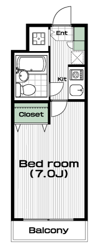 宮崎台駅の賃貸 59,000円 間取り図