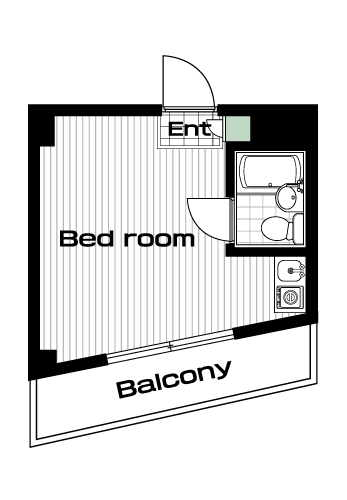護国寺駅の賃貸 71,000円 間取り図