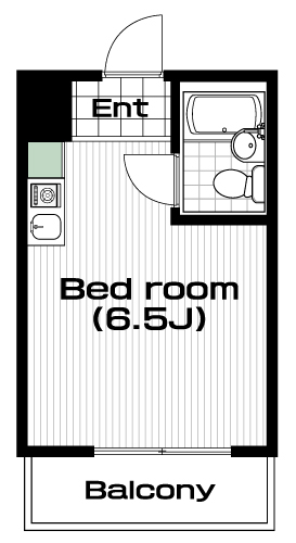 渋谷駅の賃貸 64,000円 間取り図