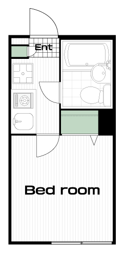 東小金井駅の賃貸 57,000円 間取り図