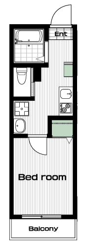 八王子駅の賃貸 61,000円 間取り図