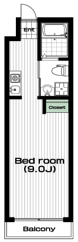羽沢横浜国大駅の賃貸 58,000円 間取り図
