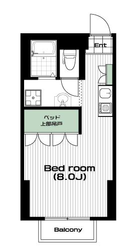 南与野駅の賃貸 47,000円 間取り図