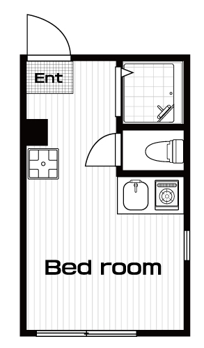 下井草駅の賃貸 53,000円 間取り図