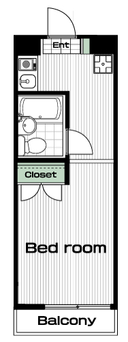 三軒茶屋駅の賃貸 70,000円 間取り図