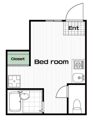 高田馬場駅の賃貸 61,000円 間取り図