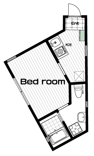 羽沢横浜国大駅の賃貸 65,000円 間取り図