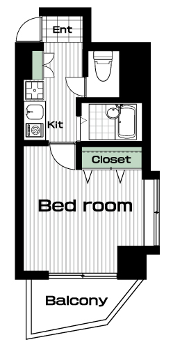 三軒茶屋駅の賃貸 80,000円 間取り図
