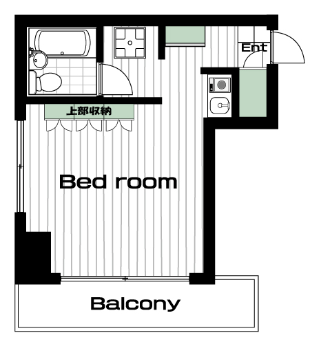 溝の口駅の賃貸 60,000円 間取り図