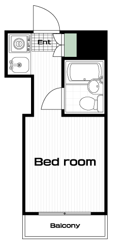 千歳烏山駅の賃貸 45,000円 間取り図