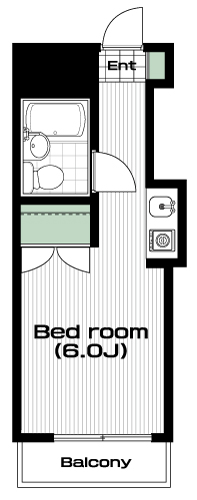 つつじヶ丘駅の賃貸 45,000円 間取り図