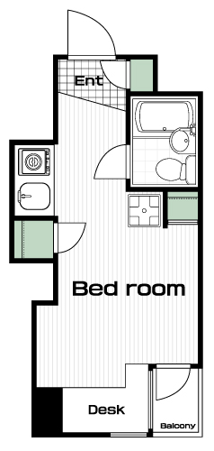 八王子駅の賃貸 41,000円 間取り図