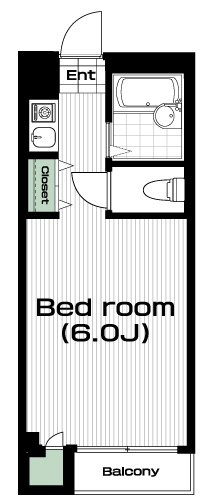 仙川駅の賃貸 64,000円 間取り図