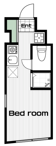 大久保駅の賃貸 78,000円 間取り図