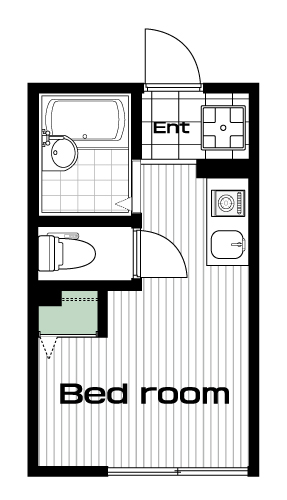 板橋区役所前駅の賃貸 67,000円 間取り図