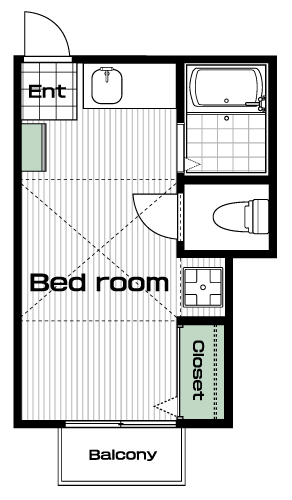 田無駅の賃貸 54,000円 間取り図