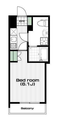 上野駅の賃貸 72,000円 間取り図