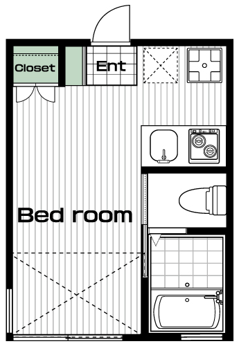 千歳烏山駅の賃貸 73,000円 間取り図