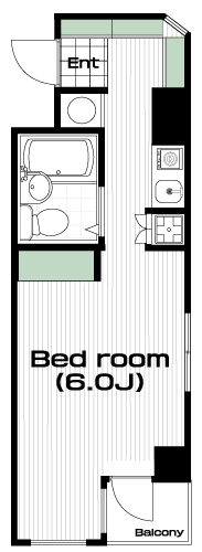 南大沢駅の賃貸 33,000円 間取り図