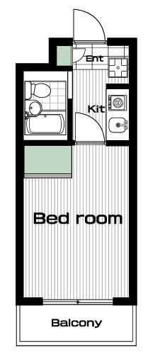 喜多見駅の賃貸 64,000円 間取り図