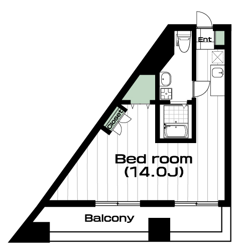 新百合ヶ丘駅の賃貸 64,500円 間取り図