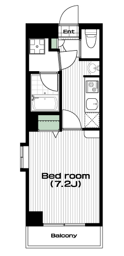 ふじみ野駅の賃貸 57,000円 間取り図