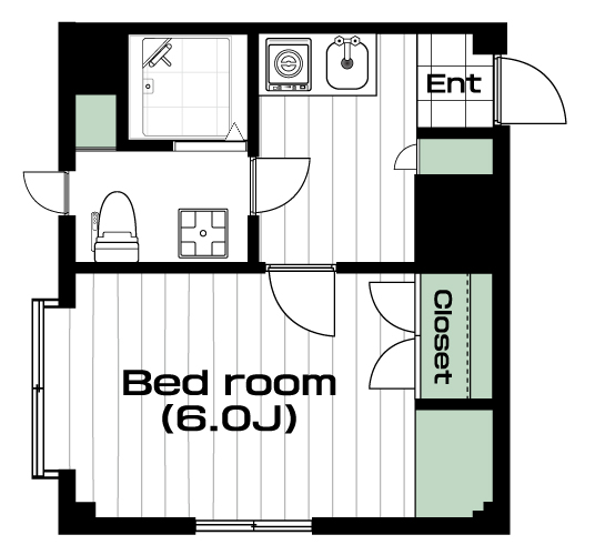 相模大野駅の賃貸 55,000円 間取り図