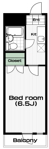 桜新町駅の賃貸 53,000円 間取り図