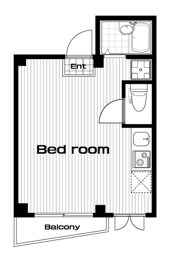 椎名町駅の賃貸 70,000円 間取り図