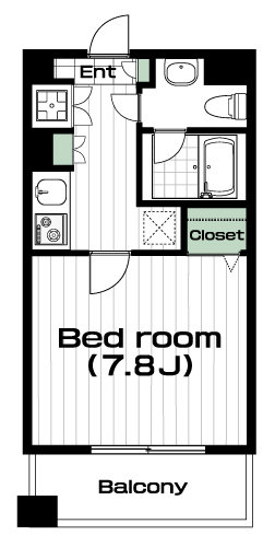 日吉駅の賃貸 95,000円 間取り図