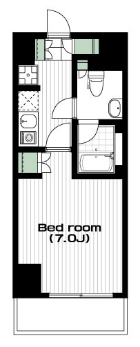 溝の口駅の賃貸 86,000円 間取り図
